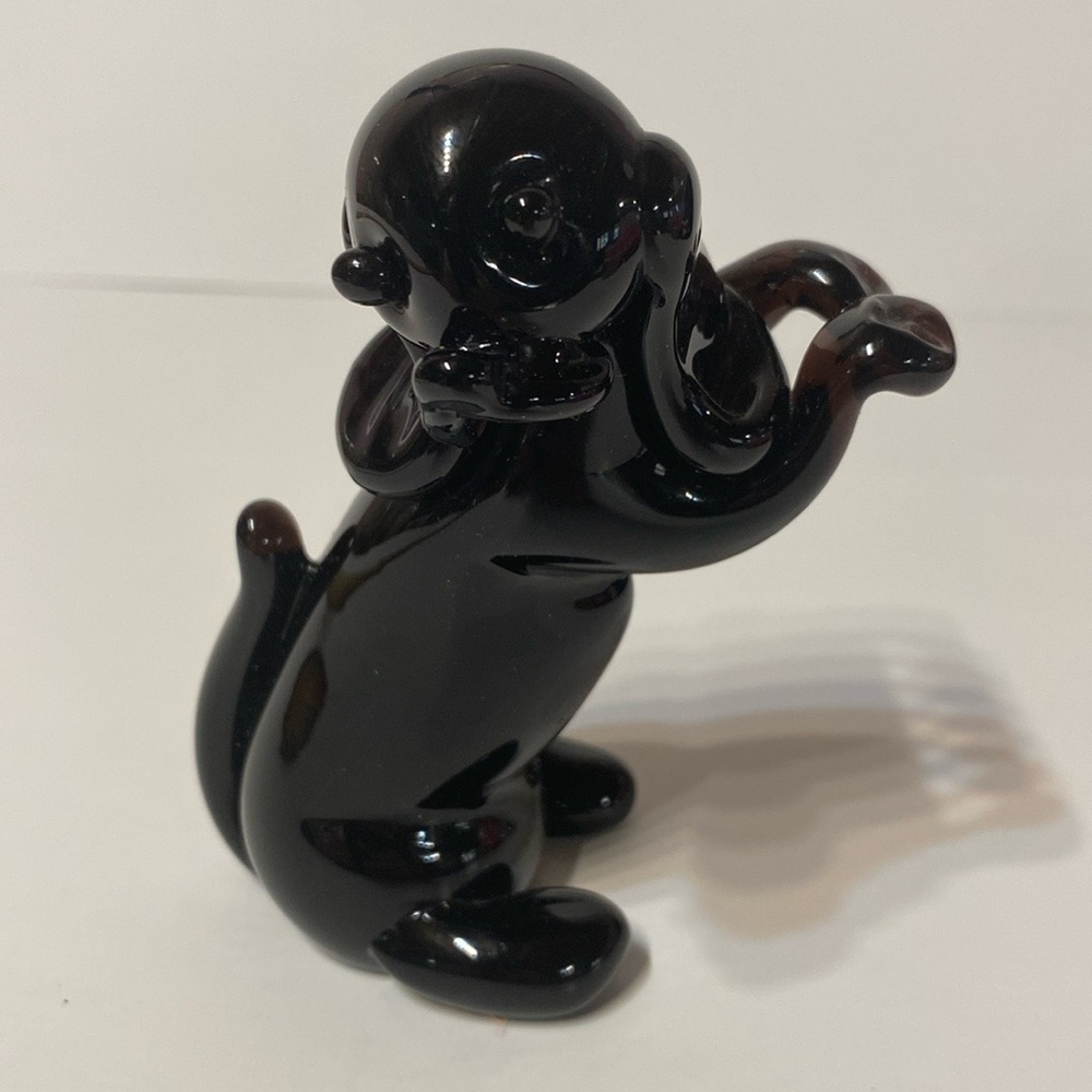 Art glass dog figurine made in Murano by Archimede Seguso